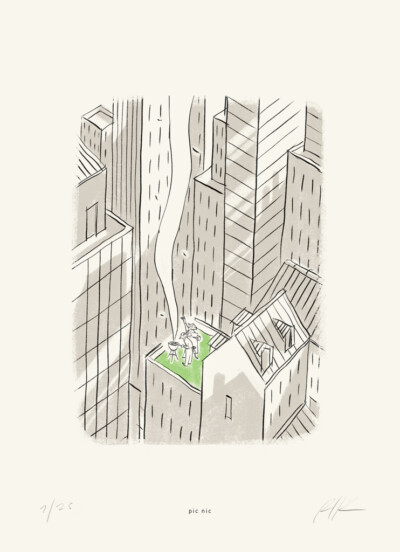 Pic nic - Illustrazione di Riccardo Guasco (Stay at home) Pic nic - Illustrazione di Riccardo Guasco (Stay at home)