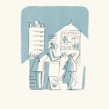 Pharmacy - Illustrazione di Riccardo Guasco (Stay at home)