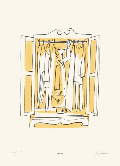 Habits - Illustrazione di Riccardo Guasco (Stay at home)