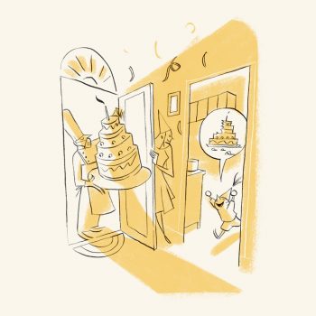 Birthday - Illustrazione di Riccardo Guasco (Stay at home)