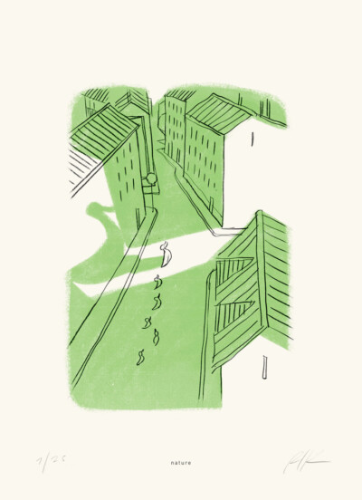 Nature - Illustrazione di Riccardo Guasco (Stay at home)