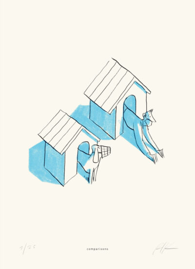 Comparisons - Illustrazione di Riccardo Guasco (Stay at home)