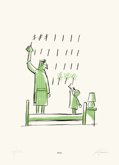 Days - Illustrazione di Riccardo Guasco (Stay at home)