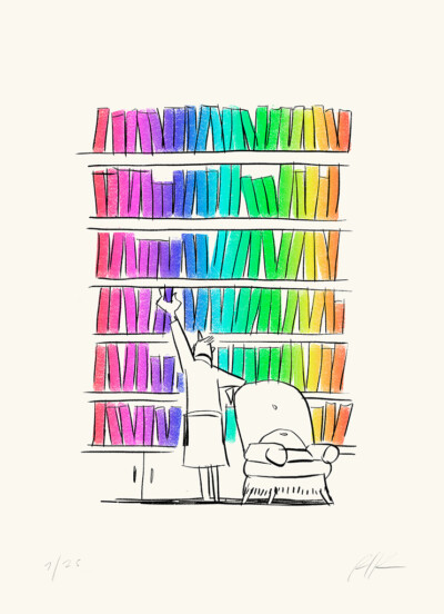 Tidying - Illustrazione di Riccardo Guasco (Stay at home)