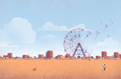 Twist - Illustrazione di Davide Bonazzi per la copertina del catalogo