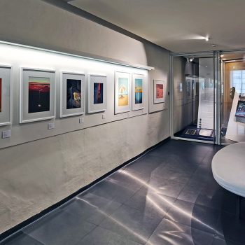 Allestimento della mostra Twist di Davide Bonazzi al Museo Garda di Ivrea