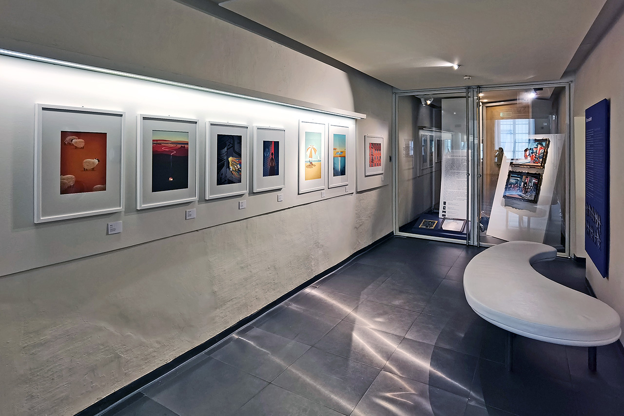 Allestimento della mostra Twist di Davide Bonazzi al Museo Garda di Ivrea
