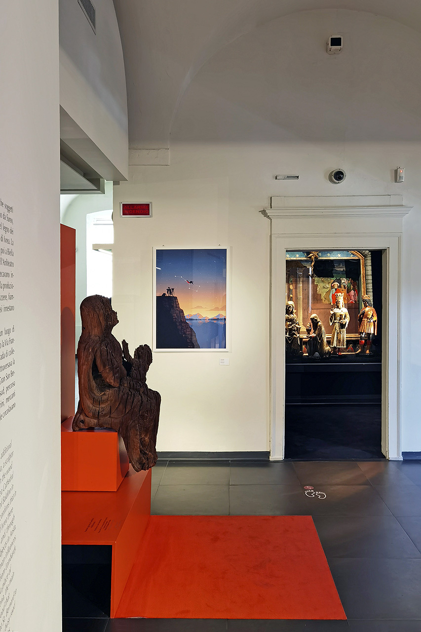Allestimento della mostra Twist di Davide Bonazzi al Museo Garda di Ivrea