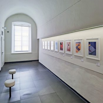 Allestimento della mostra Twist di Davide Bonazzi al Museo Garda di Ivrea