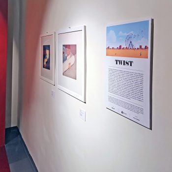 Allestimento della mostra Twist di Davide Bonazzi al Museo Garda di Ivrea