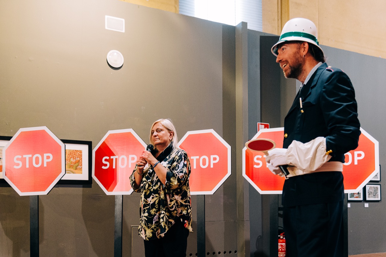 Inaugurazione mostra STOP con Adelchi Galloni