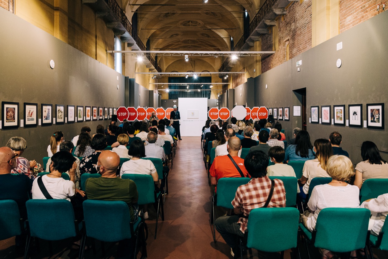 Inaugurazione mostra STOP con Adelchi Galloni