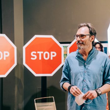 Inaugurazione mostra STOP con Adelchi Galloni