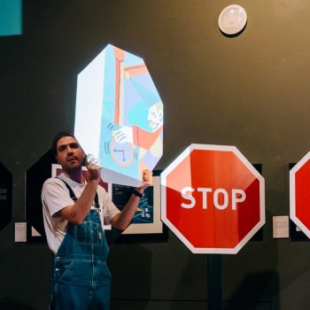 Inaugurazione mostra STOP con Adelchi Galloni