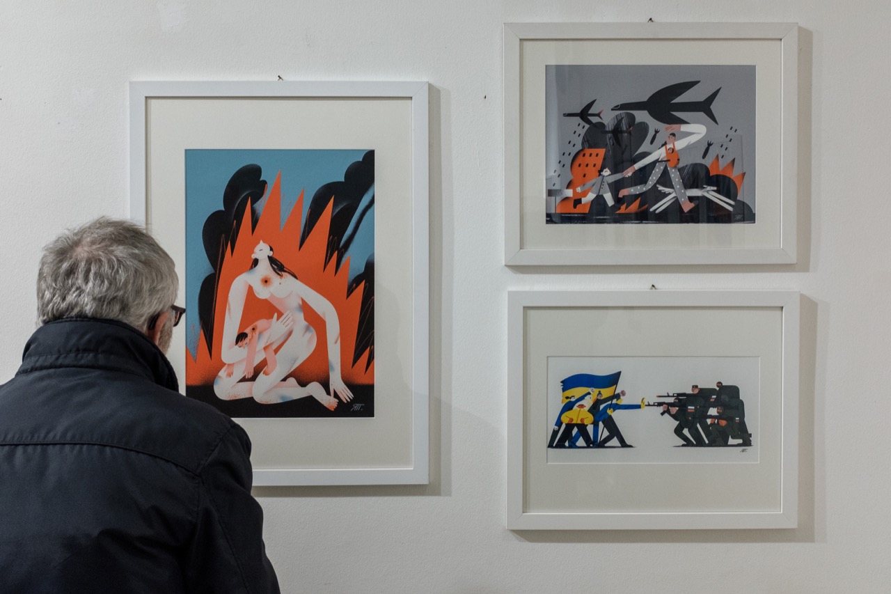 Inaugurazione della mostra Exo di Tania Yakunova