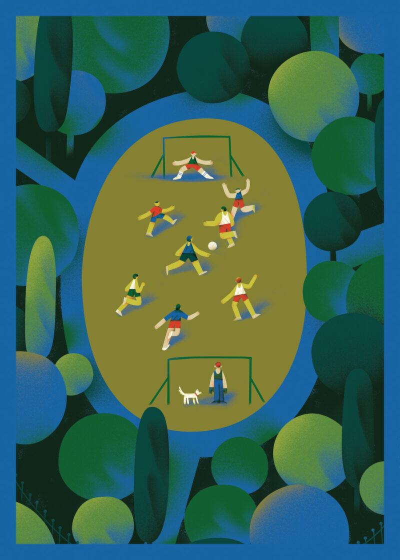 tania-yakunova-football Illustrazione di Tania Yakunova