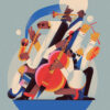 tania-yakunova-jazz Illustrazione di Tania Yakunova