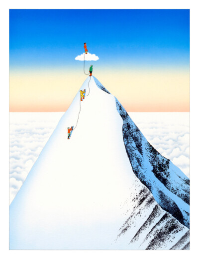 Guy Billout - Have you Reach your Peak? Summit