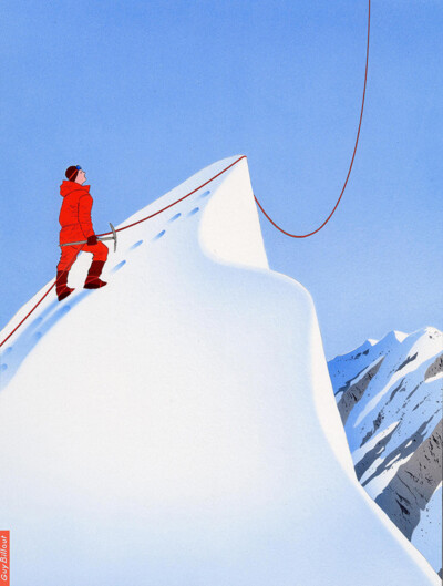 Guy Billout - Steps STEP in the Oct. 2005 issue of The Atlantic Monthly