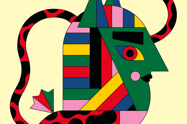 Illustrazione di Camilla Falsini per il manifesto e la copertina della mostra Queeriosity