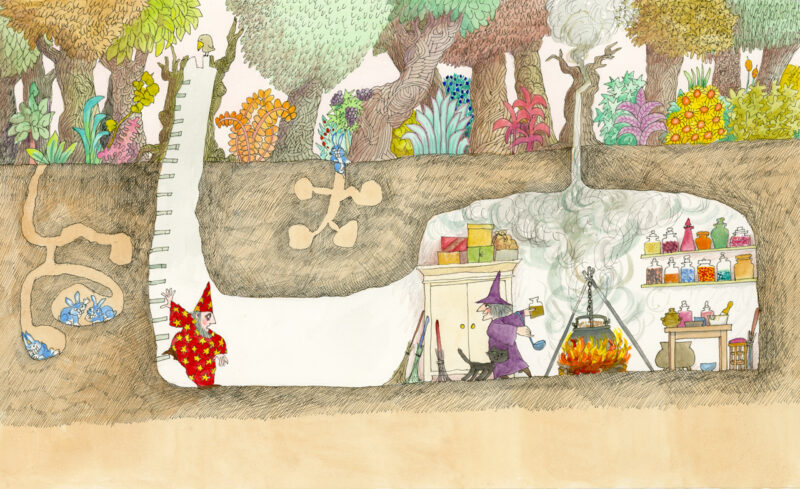 david-mckee-Magician-who-lost-magic Illustrazione di David McKee