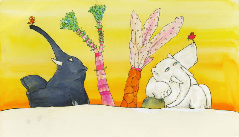 david-mckee-Tusk-Tusk Illustrazione di David McKee