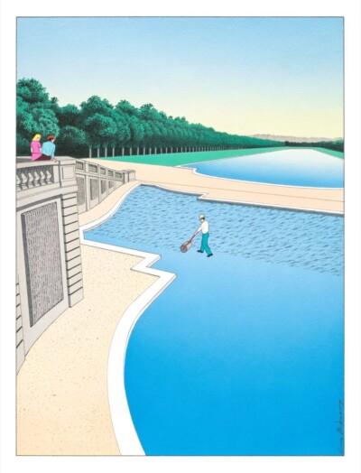 guy-billout-a-la-française Illustrazione di Guy Billout