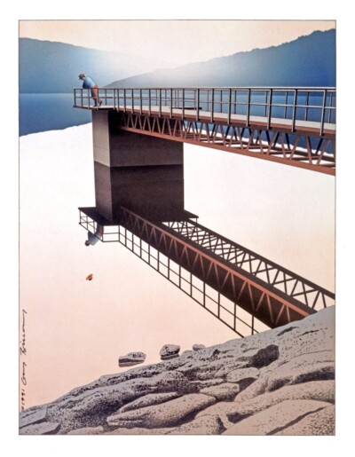 guy-billout-the-other-side Illustrazione di Guy Billout