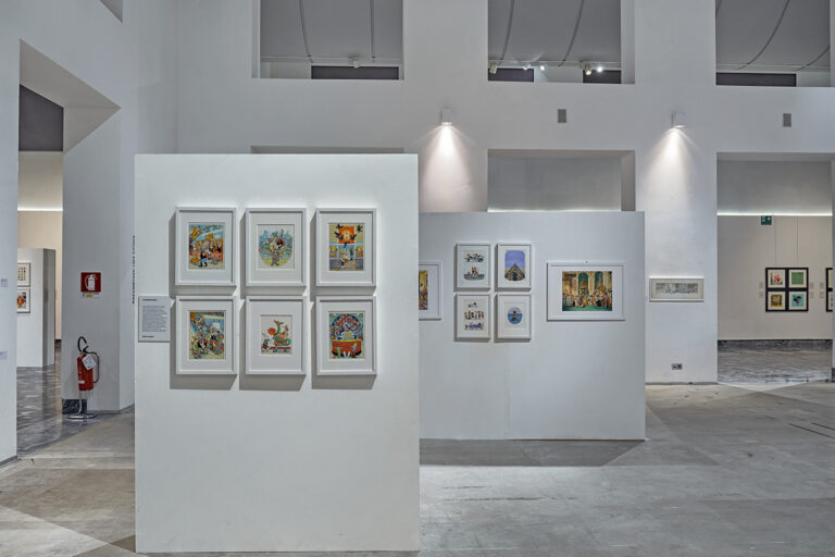 Allestimento della mostra di Gilles Bachelet a Cremona