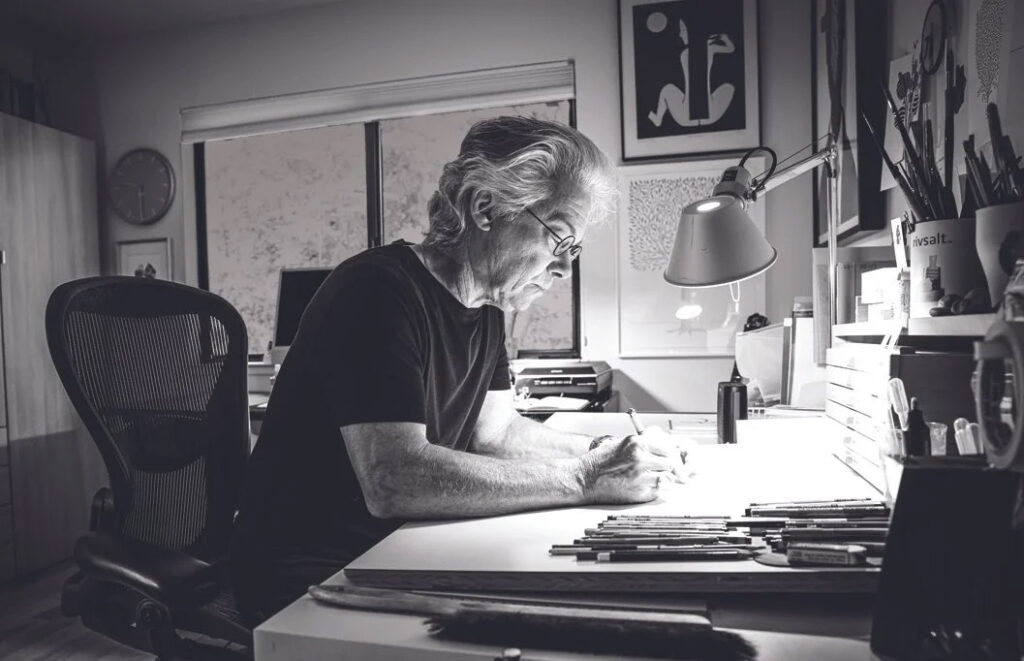 Craig Frazier nel suo studio
